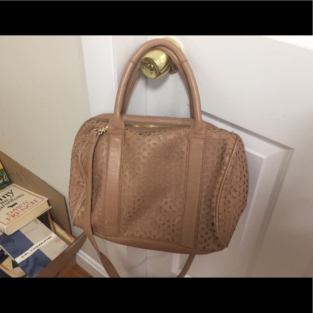 Aldo cream bowling bag